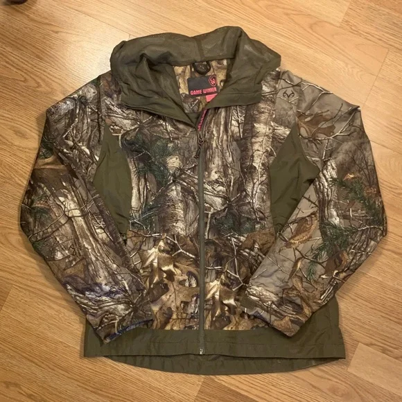 Camo Hooded Lightweight Rain Jacket - Picture 3 of 10